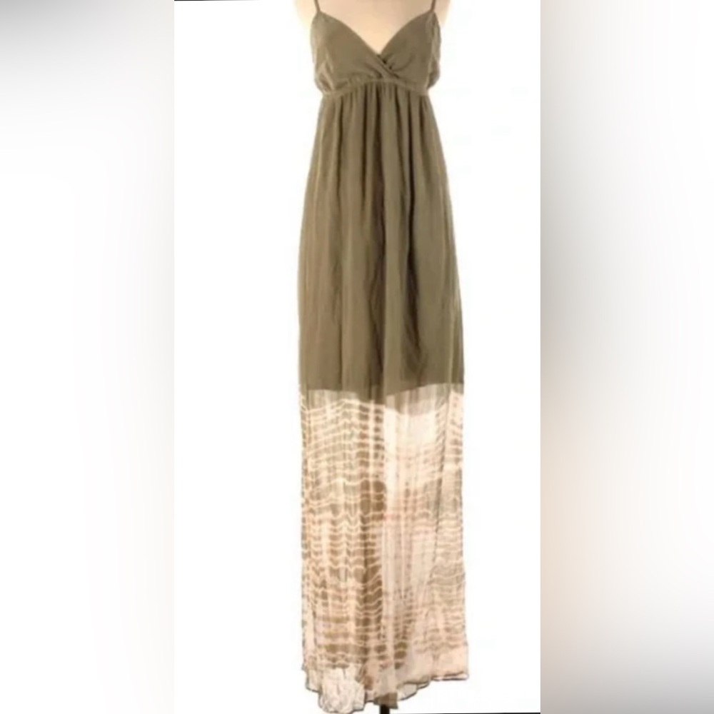 Gypsy 05 Olive and Cream Maxi Dress